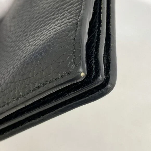 Gucci Wallet Leather Black Silver - Picture 5 of 8